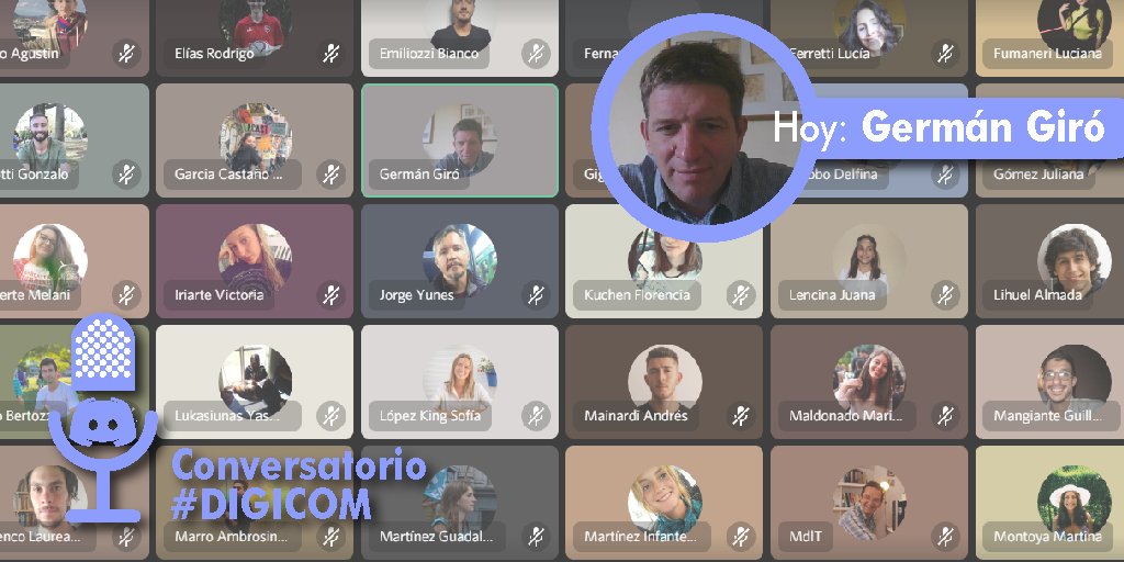 SIyPDigicom's tweet photo. #Conversatorio en #Digicom > Hoy @germangiro comentando y charlando sobre "Vidrieras en Rosario" (https://t.co/fZ8bfK377Z) 

#fcpolit #UNRenCasa #Discord https://t.co/psEMePfQx7