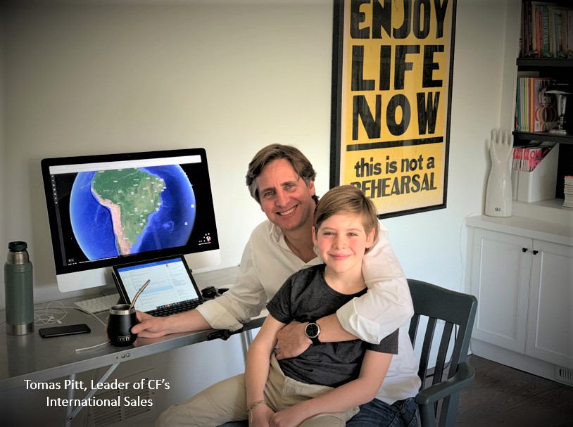 CF_BFrost's tweet photo. My friend &amp; colleague, Tomas Pitt, says, “My job during the pandemic is challenging due to the volatile global market with unstable ocean freights &amp; prices. Despite the challenges, CF keeps growing our presence in Latin America with UAN &amp; urea with the help of family &amp; friends.” https://t.co/QobHjwVWhl