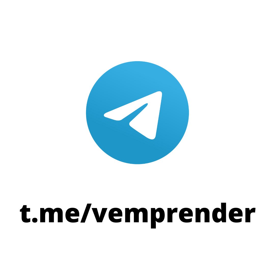 Estamos en Telegram!
Tenemos allí una lista de difusión para novedades. Ingresá desde este link: buff.ly/2WJwgec 
Te esperamos ahí!

Bienvenidos👋🏾 a <a href="/vemprenderok/">vEmprender</a> la comunidad de #vEmprendedores = emprendedores con valores