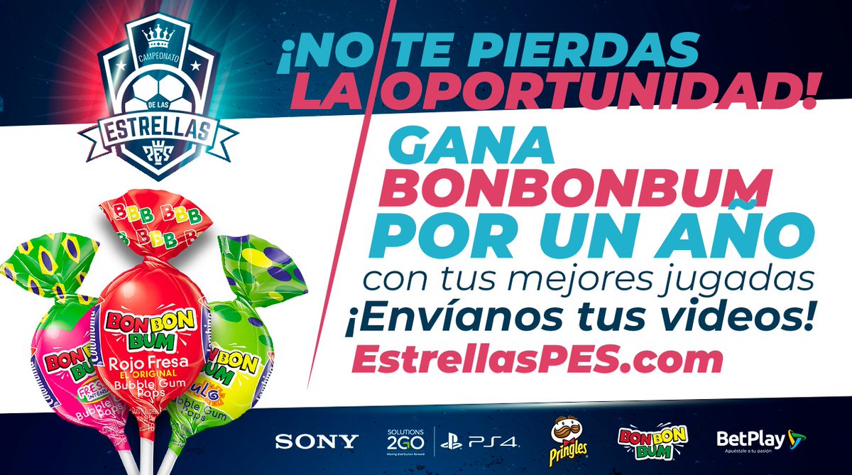 ¿Quieres ganar premios Bonbonbum por UN AÑO?🏆. En cuartos de final envíanos videos de tus mejores goles y atacajadas del Campeonato #EstrellasPES a DM o al correo esports@mocionsoft.com y listo. Conoce más aquí: estrellaspes.com/terminos-condi…
🙌🏽