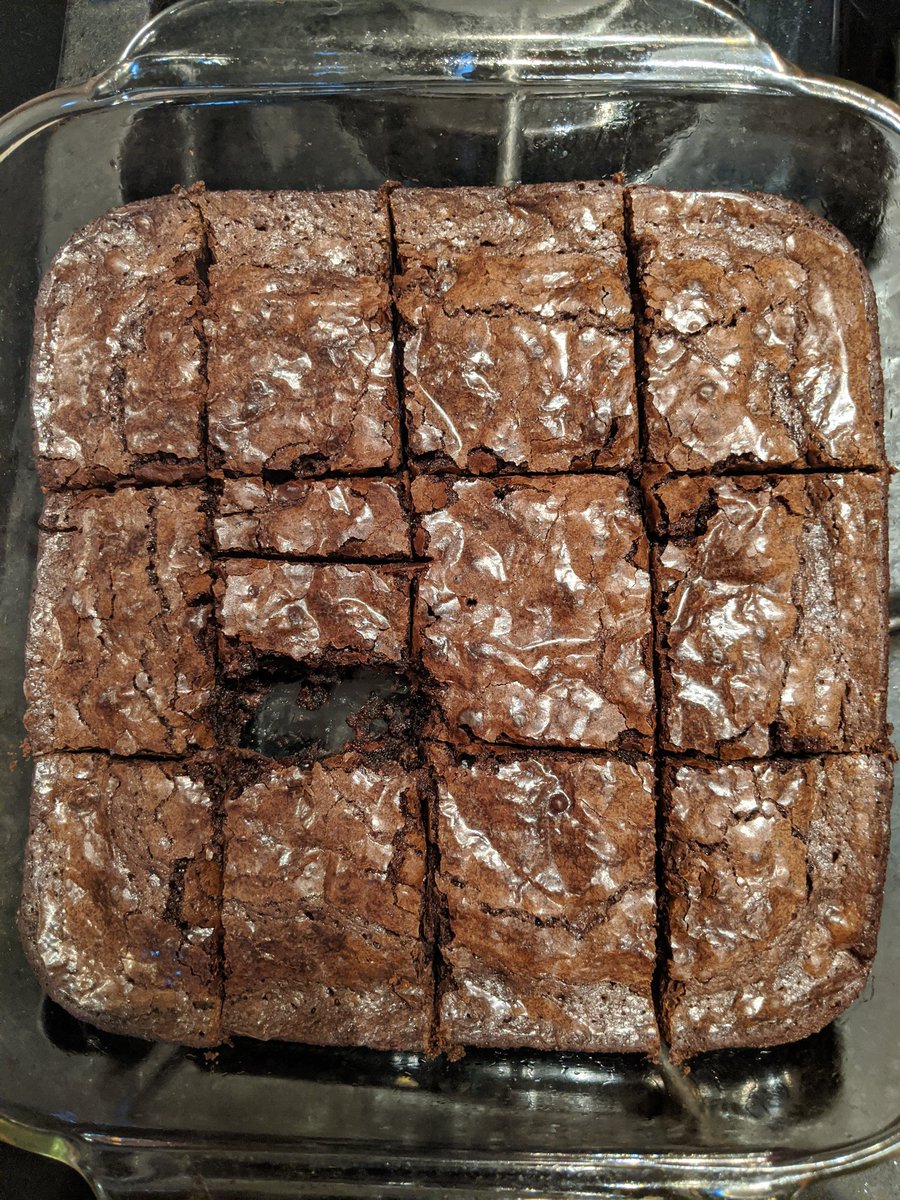 Mrs_Camera's tweet image. What fraction of the whole pan of brownies did I eat (while still hot and gooey)?? @AAE_Dalers @WWP_Dalers @JenniferJOlsen #fractionsarefun