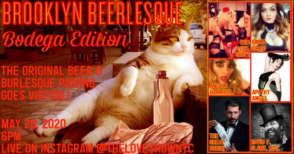 Brooklyn Beerlesque returns live on Instagram tomorrow at 6 PM! conta.cc/36BEB8n