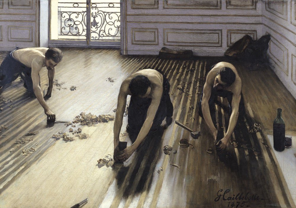 what is your favourite painting? this is mine, The Floor Scrapers by Caillebotte. nearly cried seeing it in Paris, still not sure why i find it so affecting; maybe it’s the light on the tiny balcony

i am feeling very tired and would like to see some paintings you really love