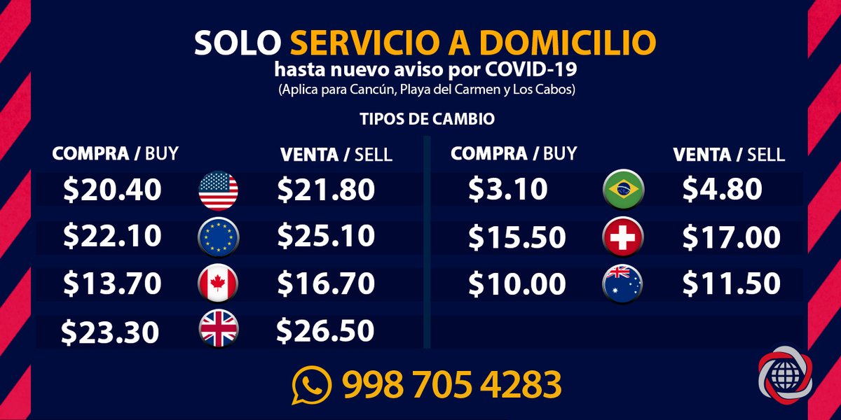 master_exchange's tweet photo. El mejor tipo de cambio del dólar y otras divisas este jueves 28 de mayo. 🔴 Sólo servicio a domicilio 🔵 #DólarHoy #Dólar #MoneyExchange #FelizJueves #Cambiamosalmejorprecio #MasterExchange #Tipodecambio #CasaDeCambio https://t.co/hZtQUrTvnU