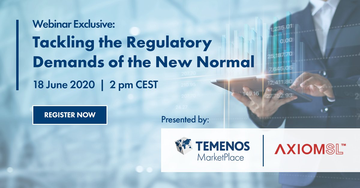 Join us on June 18th at 2pm CEST as experts from <a href="/Temenos/">Temenos</a> and <a href="/AxiomSL/">AxiomSL</a> guide us in a data-driven holistic approach to tackling the complex #regulatorycompliance challenges brought on by COVID-19.

temenos.zoom.us/webinar/regist…