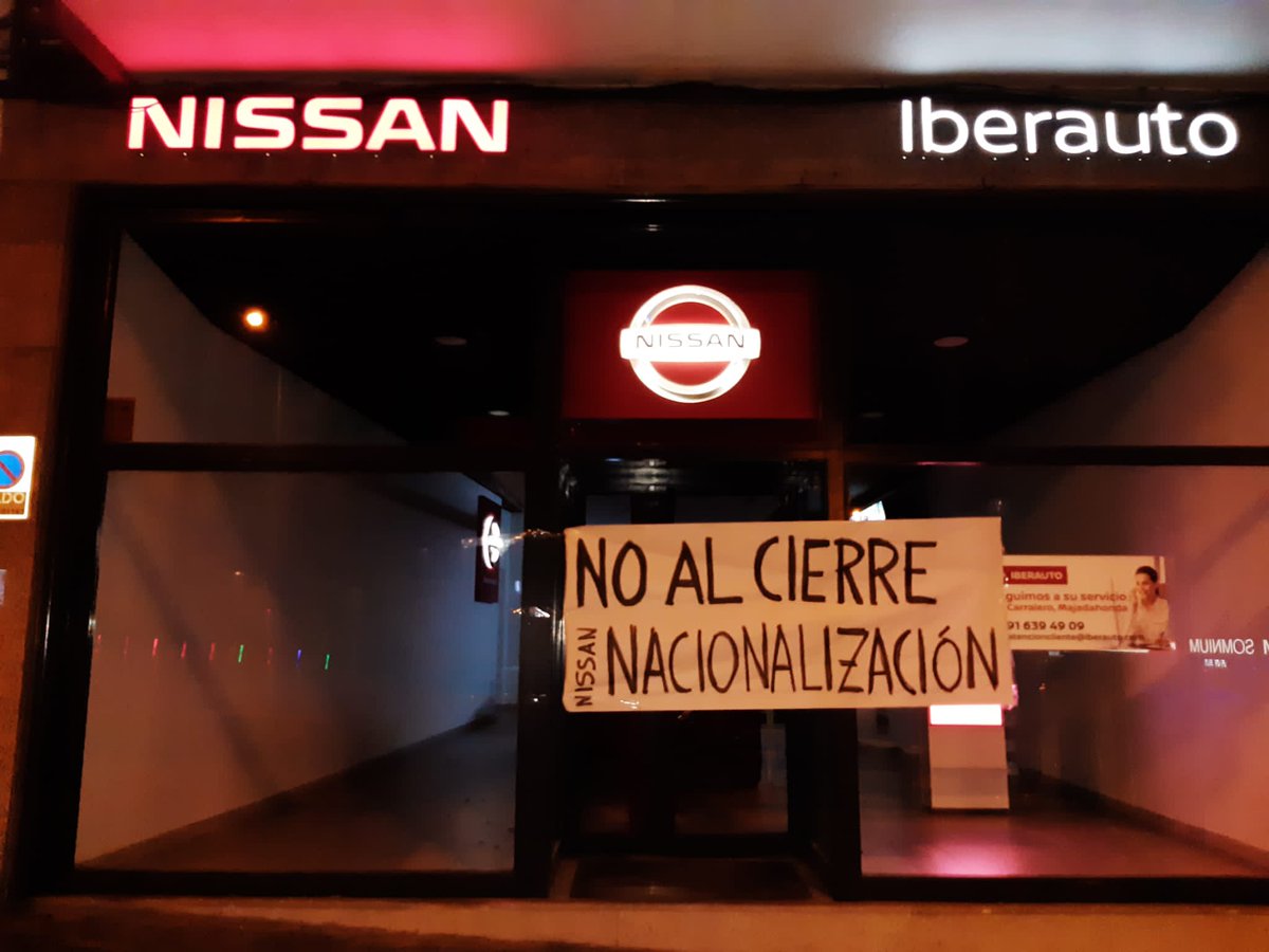 asamcarabanchel's tweet image. En Carabanchel queríamos solidarizarnos con las trabajadoras de #NissanEnLluita. Ni un concesionario a salvo mientras haya amenaza de cierre. #NissanSolucionNacionalizacion