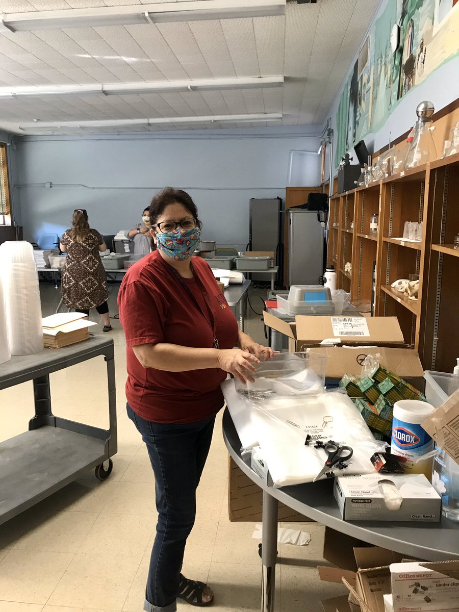 EMVT_STEM's tweet photo. EMVT is hosting their 1st VIRTUAL Summer STEM &amp; Robotics Academy this June. Today the program’s leadership team spent hours making STEM Kit bags for all students who have registered. A special thanks to @AustinISD_STEM, Kathy Pulido &amp; our team for all your help. https://t.co/1TN0TilkF5