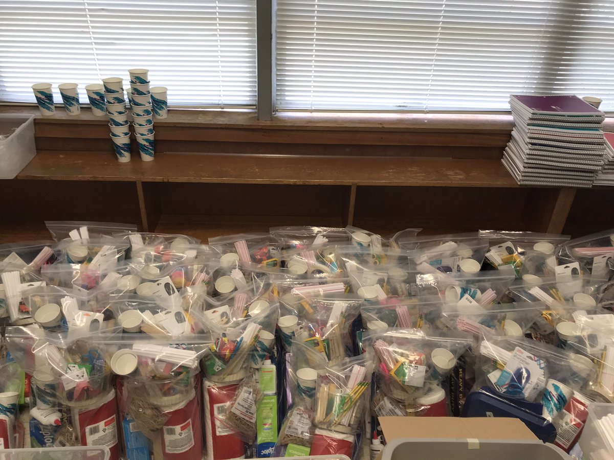 EMVT_STEM's tweet photo. EMVT is hosting their 1st VIRTUAL Summer STEM &amp; Robotics Academy this June. Today the program’s leadership team spent hours making STEM Kit bags for all students who have registered. A special thanks to @AustinISD_STEM, Kathy Pulido &amp; our team for all your help. https://t.co/1TN0TilkF5