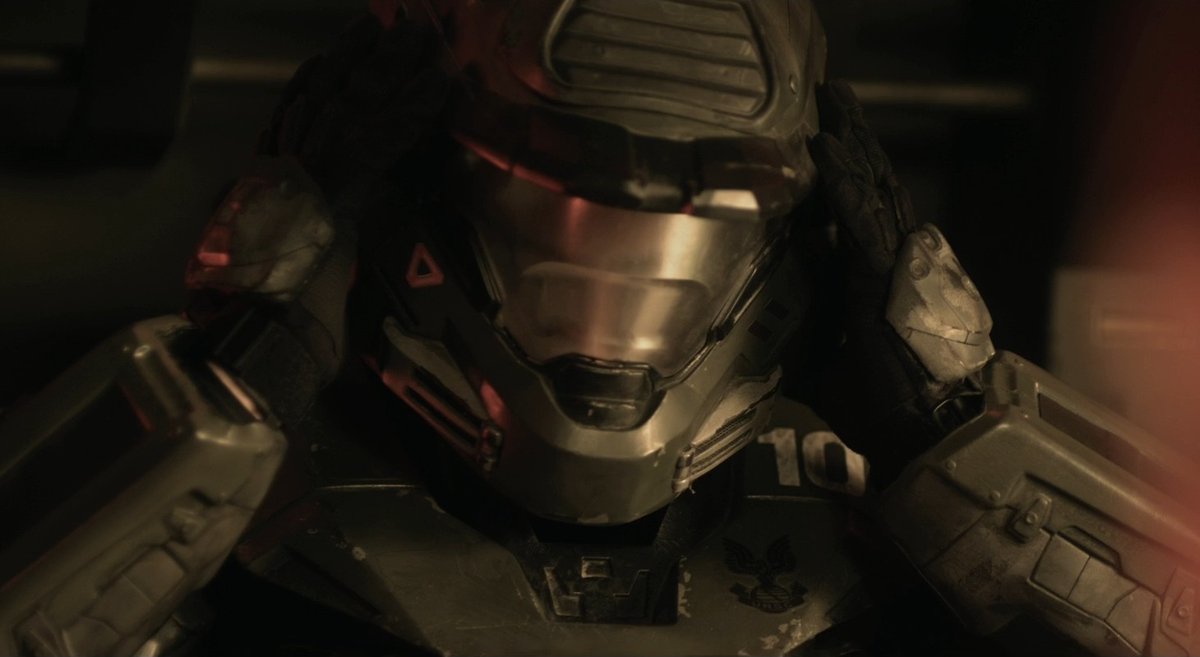 the mjolnir mark v [b] helmet. looks great, especially with the up-armor attachment, and i'm glad that it seems to be returning in halo infinite