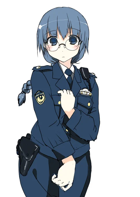 おまわりさんのイラストが増えてきたので、次回コミケ出すときはお巡りさんの制服本出したい 