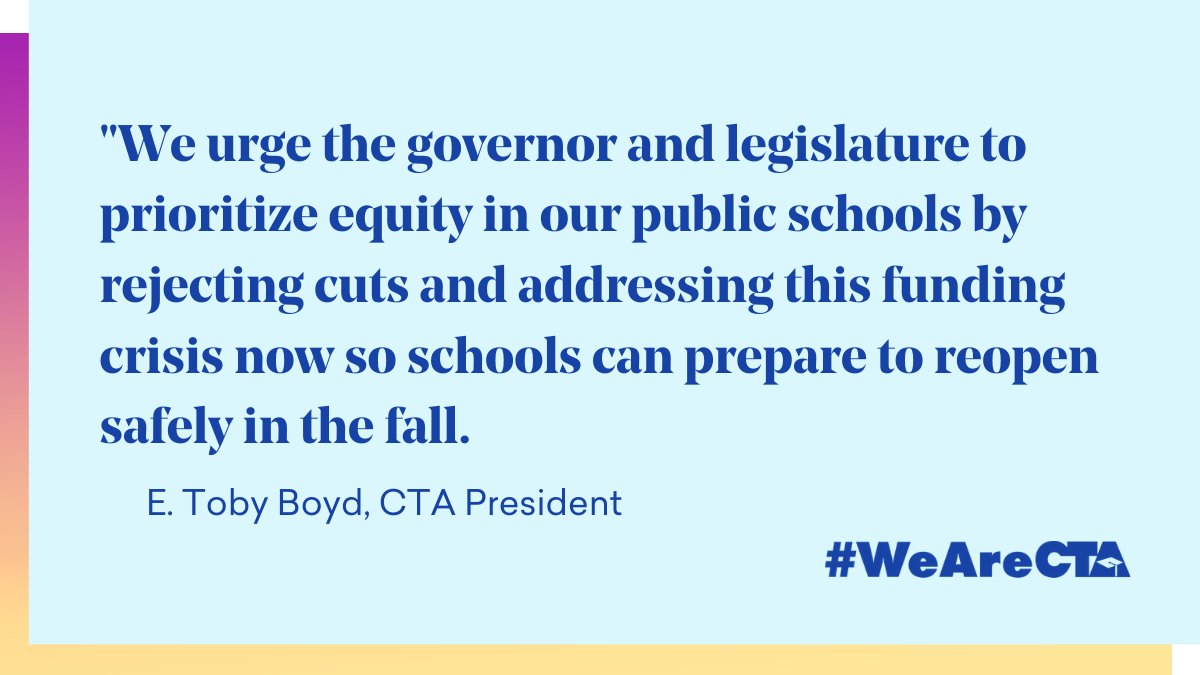 WeAreCTA's tweet image. RT if you agree. 👏👏 #CABudget #MayRevise