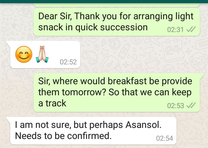 shishir_heg's tweet photo. I have no words to speak about our @IRTSassociation @RailwaySeva officials and their dedication.
They are pro actively responding even to WhatsApp messages. Upon our request they provided light snacks at 2:30am!!
@AbhinavIrts @prabhasraghav
@HarishChandna86 @IRTSVIKAS #SOSCorona https://t.co/Ir0OofSXcQ