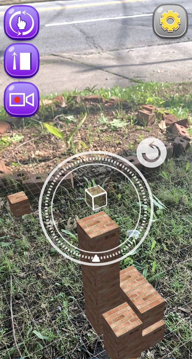 Another fav app of ours. We love playing #blockmyworld wherever we go. #buildagarden