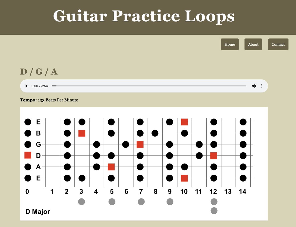 Just a simple site that plays guitar chords for you to play along with. 

guitarpracticeloops.com