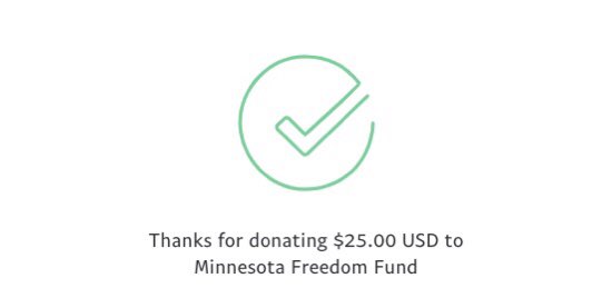 We’ve matched EIC  @petalledheart’s $25 USD donation to  @MNFreedomFund with our ownPlease match us if you have the means