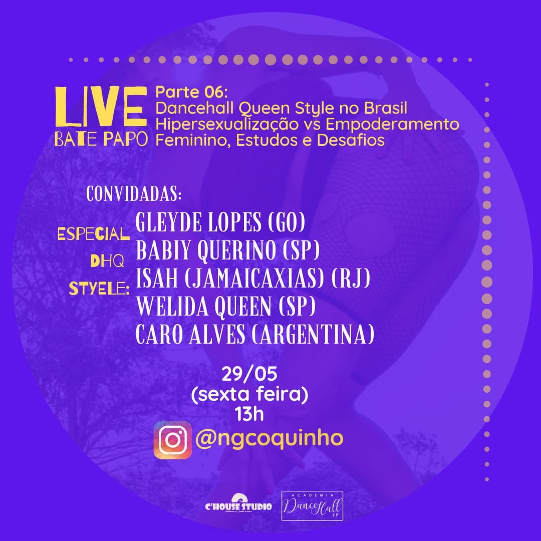 _queenrino's tweet image. Genteee corre aqui 💕
Amanhã irei participar de duas livres, uma com meu amigo, parceiro e mestre no Dancehall @NgCoquinho tema :Dancehall Queen Style no Brasil.
E a outra com meu amigo e parceiro #Olord tema: Visibilidade Artística 💕
Amanhã vai ser bafoooo, aguardo vocês ❤️👑❤️