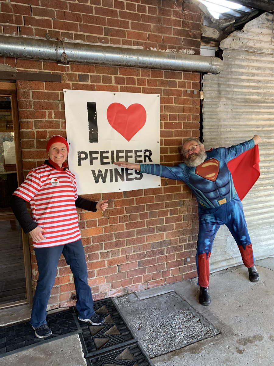 PfeifferWines's tweet photo. Only 1 week until Winery Walkabout The House....we cant wait for the virtual version this year. Jen and Chris have their costumes sorted. What are you wearing? ^kb https://t.co/Nldaj1397z