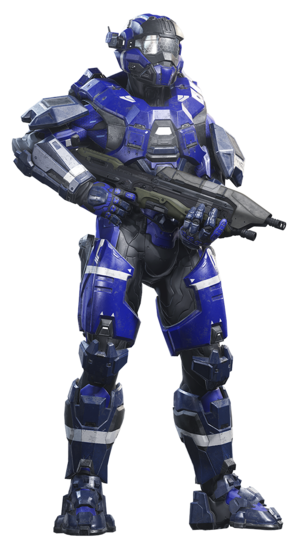 the commando armor, love the bulky shoulder pads and all of the tactical attachments that can be used on the helmet. looked best in reach though