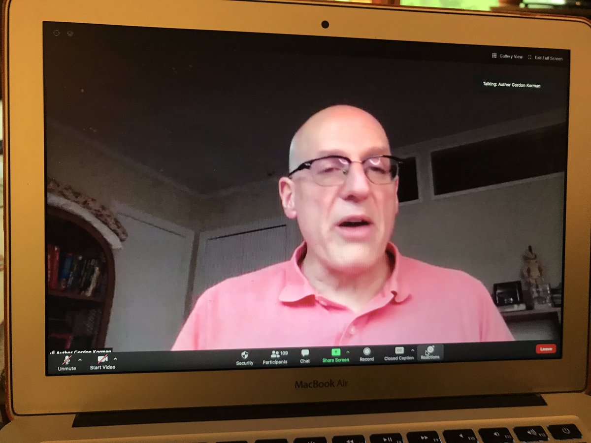 NationalBookCl1's tweet photo. Thank you so much, @gordonkorman for inspiring us today! #nationalbookclubforkids https://t.co/eqs2AIkm5A