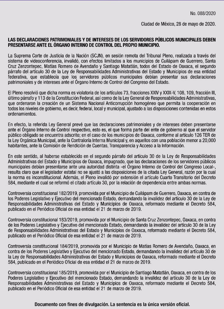 rsperrilliat's tweet image. LAS DECLARACIONES PATRIMONIALES Y DE INTERESES DE LOS SERVIDORES PÚBLICOS MUNICIPALES DEBEN PRESENTARSE ANTE EL ÓRGANO INTERNO DE CONTROL DEL PROPIO MUNICIPIO.