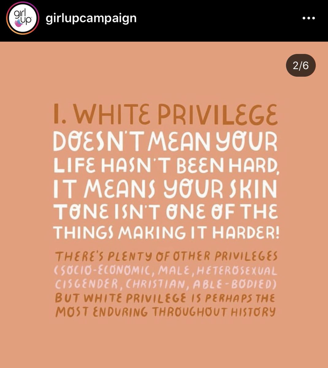 toni_adeyemi's tweet photo. Really digestible content from @GirlUp explaining white privilege &amp; the ways it shows up in the world around us https://t.co/pc5Jj3X7jk