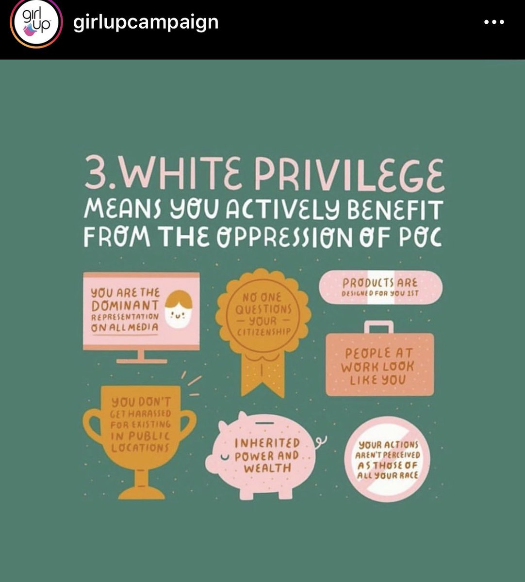 toni_adeyemi's tweet photo. Really digestible content from @GirlUp explaining white privilege &amp; the ways it shows up in the world around us https://t.co/pc5Jj3X7jk