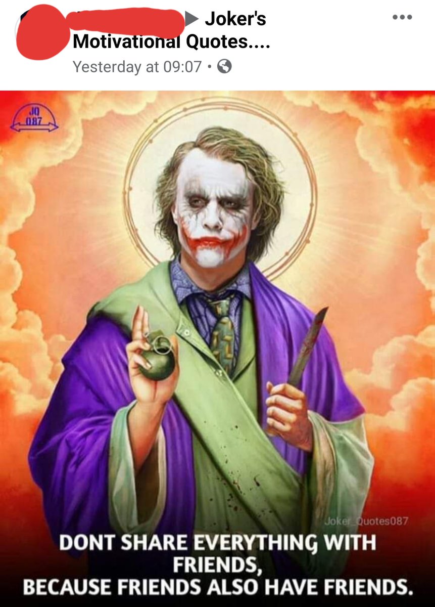 PostDoer's tweet image. joker motivational quote