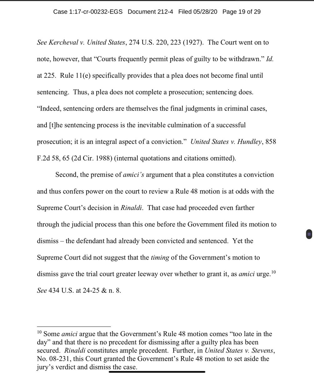 Breaking! All of the good guys have just entered amicus on behalf of  @GenFlynn! Including,  @McAdooGordon  @ProfMJCleveland  @RonColeman  @TGowdySC and more! Reading now.