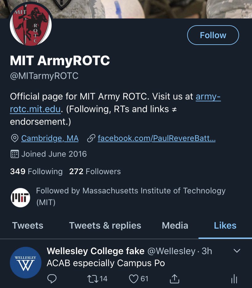 WeIIesIey's tweet photo. This also applies to u @mitarmyrotc https://t.co/medYVYqCHB