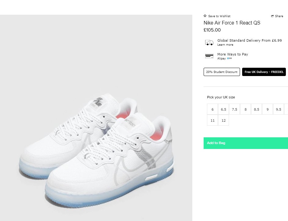 air force 1 student discount