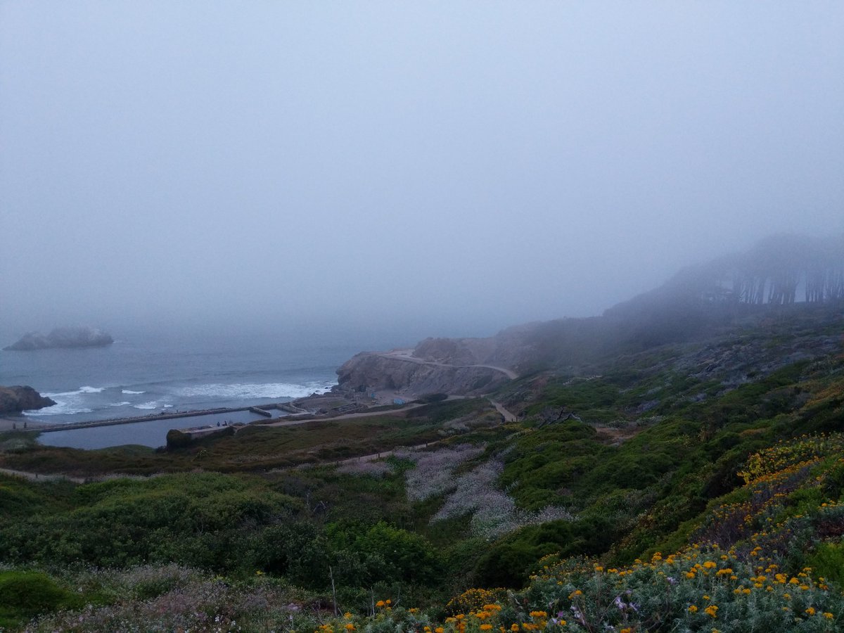 Tonight's sunset via Sutro Baths:It's a beauty!