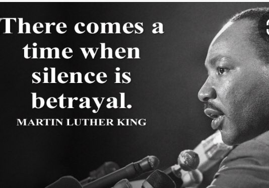 The death of George Floyd has touched me profoundly. I’m genuinely afraid for my 24 year old son, my grandson and other young men. If a man can be killed while on the ground handcuffed, we have a problem. Anyone with a platform must speak out ..we can no longer be silent.