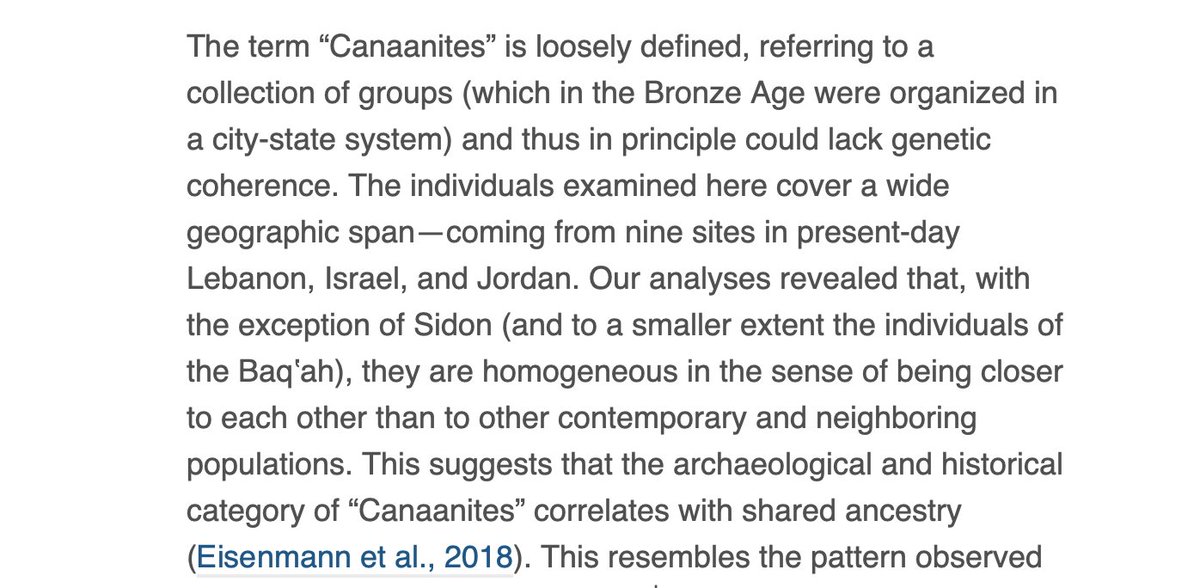 The other thing that might be new here is the suggestion that Canaanites are a genetically homogeneous group -- that is, it's not just a cultural or geographic (or ethnic?) term. And this is picked up on by the news stories.