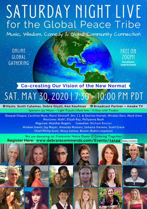 NewLivingExpo25's tweet photo. Deepak Chopra Joins This Saturday's Gathering of The Global Peace Tribe - https://t.co/qWgp28ONrO Inspiration & Deep Truth, plus Music, Comedy & Magic #AwakeTV #DeepakChopra #CarolineMyss #Community #InThisTogether #StrongerTogether #Inspiration #NewLivingExpo2020 https://t.co/UrWukDKz5s