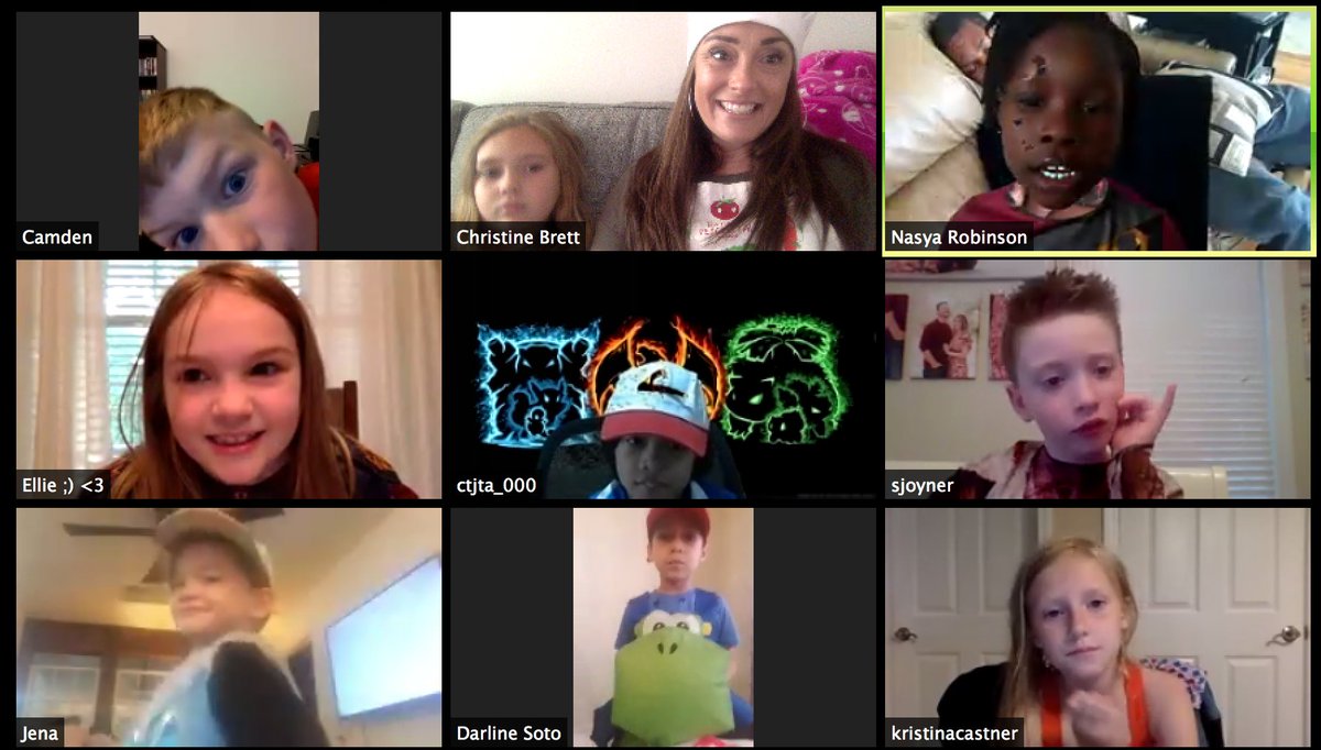 My Team showed up and showed out for costume night❤️ You know it's a good day when they ask to keep Zooming all SUMMER! <a href="/CarrolltonES/">Carrollton Elementary School</a> <a href="/IWCSchools/">Isle of Wight County Schools</a>