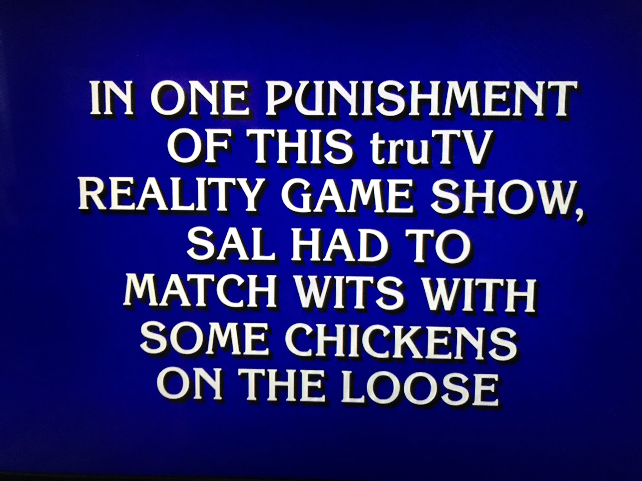 Impractical Jokers on Twitter: "Wait, we know this one! (Thanks  ⁦@Jeopardy⁩) https://t.co/qWhNFfIaFA" / Twitter