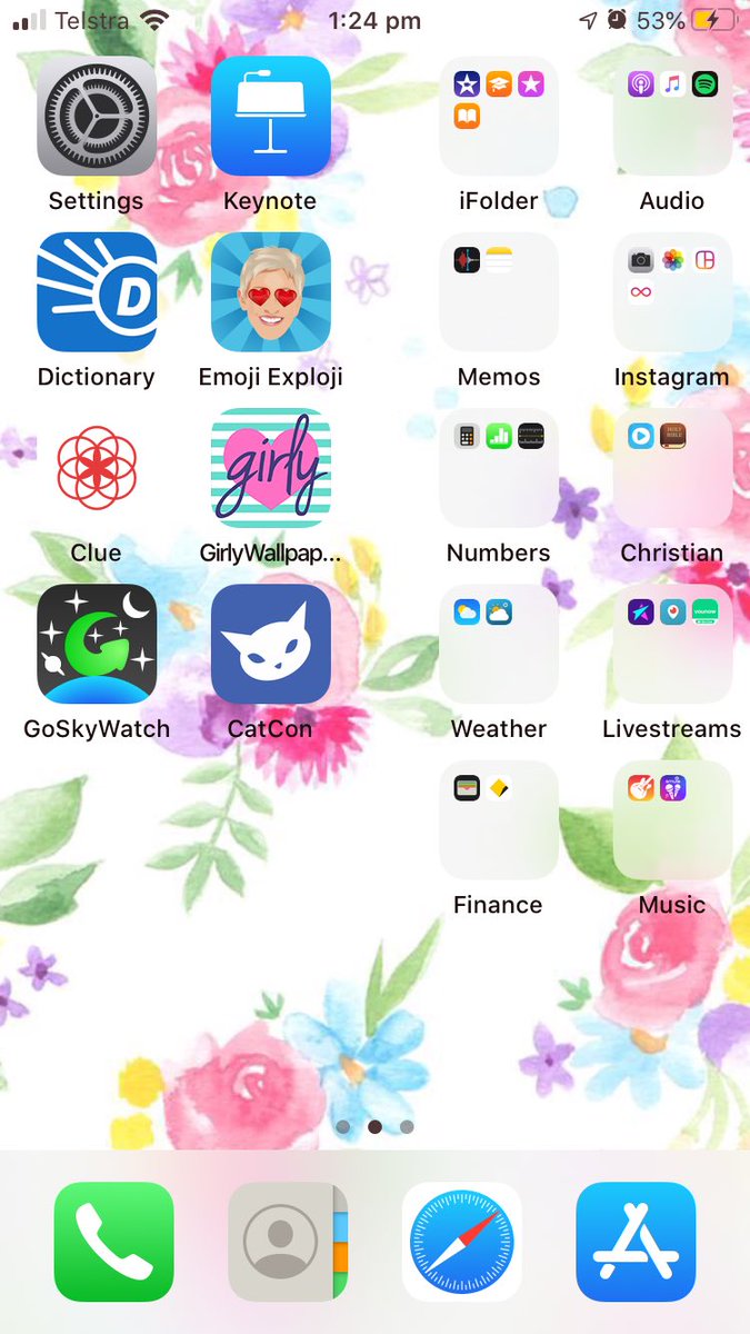 marutanley's tweet image. The half way point transitioning between screen pages on my phone #SplitScreenChallenge