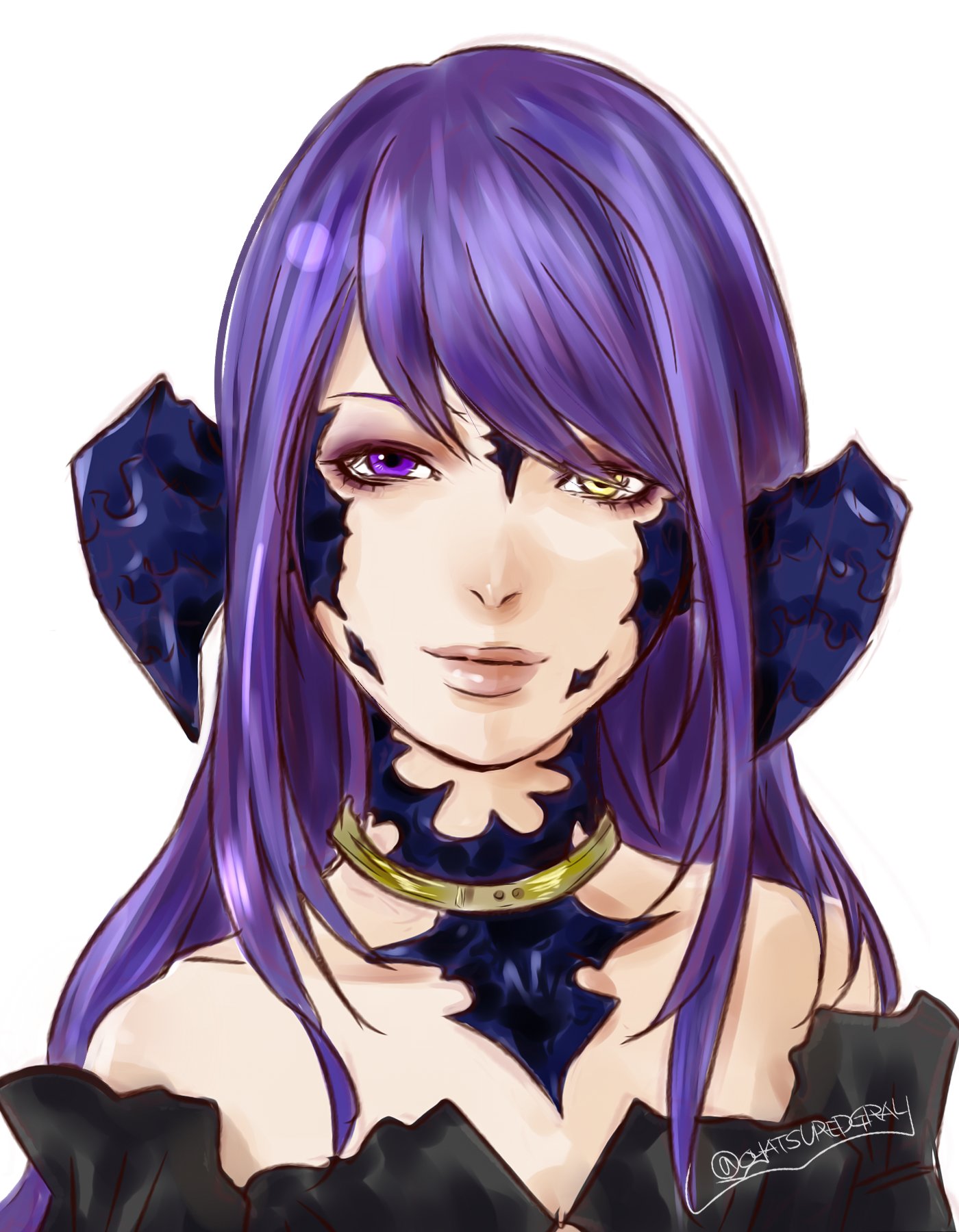 グレイ アウラ女子全角イラスト企画 蟹角ゼラ レン T Co Bptrfqlcyf Twitter