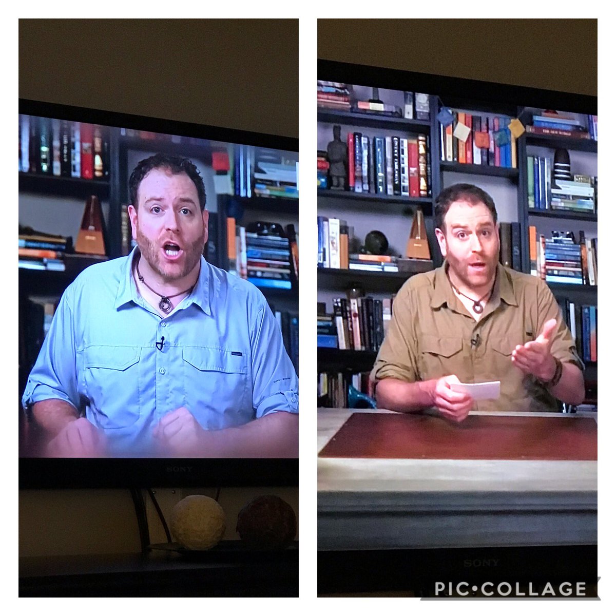 aunteju's tweet photo. @joshuagates @Discovery @TerryGilliam So you sure did better than me in quarantine! Great job on weight loss! Your good now!!! Not that you werent before! I want this show to continue beyond quarantine! Love that you get to adlib for an hour #keeptheshow #besthostever #learnedmorefromyouthanschool https://t.co/H3YgXGgLe6