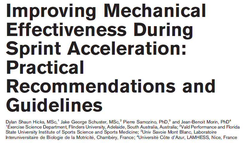 CoachJosse's tweet photo. Excellent paper from April 2020 reviewing practical ways to enhance acceleration performance through profiling &amp; individualization. @DylHicks @CoolHandJakeGS @PierreSamozino @jb_morin https://t.co/r7O0Y2HeGo
