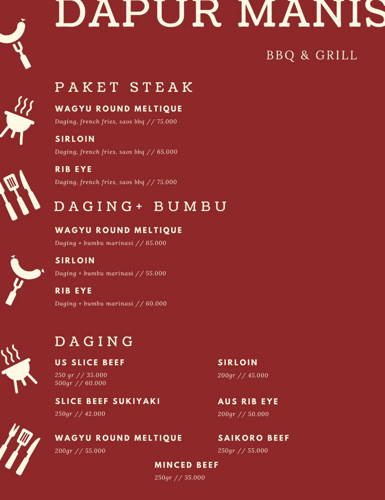 dapurmaniss's tweet photo. Yuk yang kangen makan steak bisa langsung order 🥰 https://t.co/WAPZjHWqUL