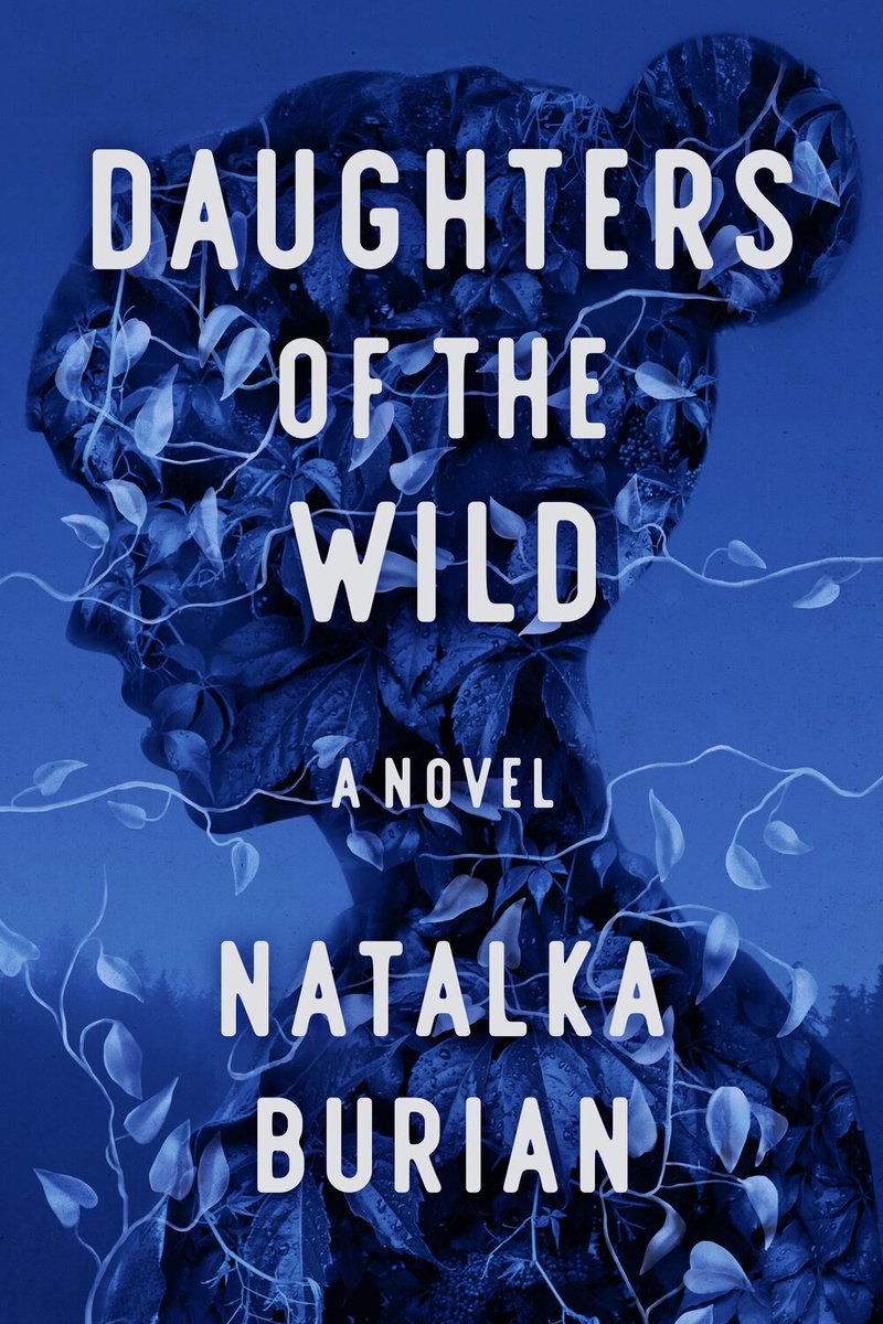 DAUGHTERS OF THE WILD by  @natalkaburian from  @parkrowbooks  @HQforLibraries The saturated blue of this cover! Also while looking for the cover designer's name I found at the author owns two bars and has a cocktail cookbook so my interest in this book has only increased
