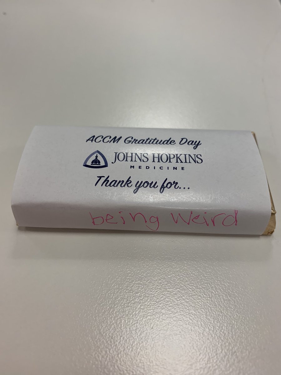 #ACCMGratitude #beingweird Thanks to my co-workers for understanding my true self