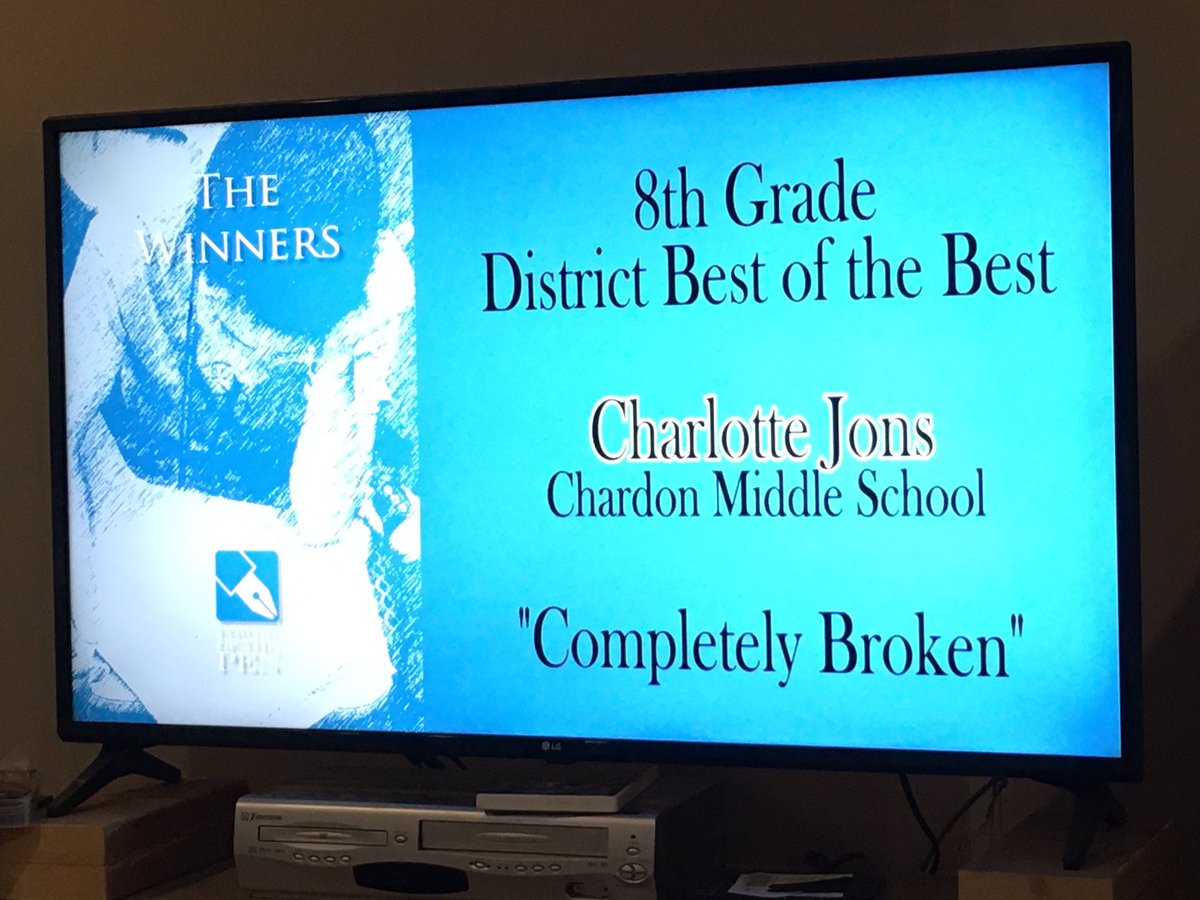 AmyRoediger's tweet photo. The digital @powerofthe_pen regional awards were tonight. Super proud of our writer! Thanks to @smonsman for her support! #WeAreChardon https://t.co/agqNOOKI4B
