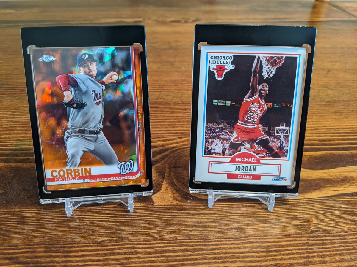 1. 2017 Donruss Javy Baez Orange Prizm /199 - $32. 2019 Topps Jean Segura Gold /2019 - $13. 2019 Topps Chrome Orange Sapphire Patrick Corbin /25 - $134. 1990 Fleer Michael Jordan - $13