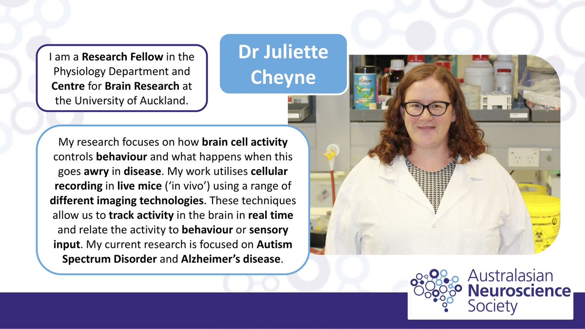 Introducing Dr  @juliette_cheyne, a Research Fellow from  @AucklandUni (1/)  #ansstudents  #womeninscience