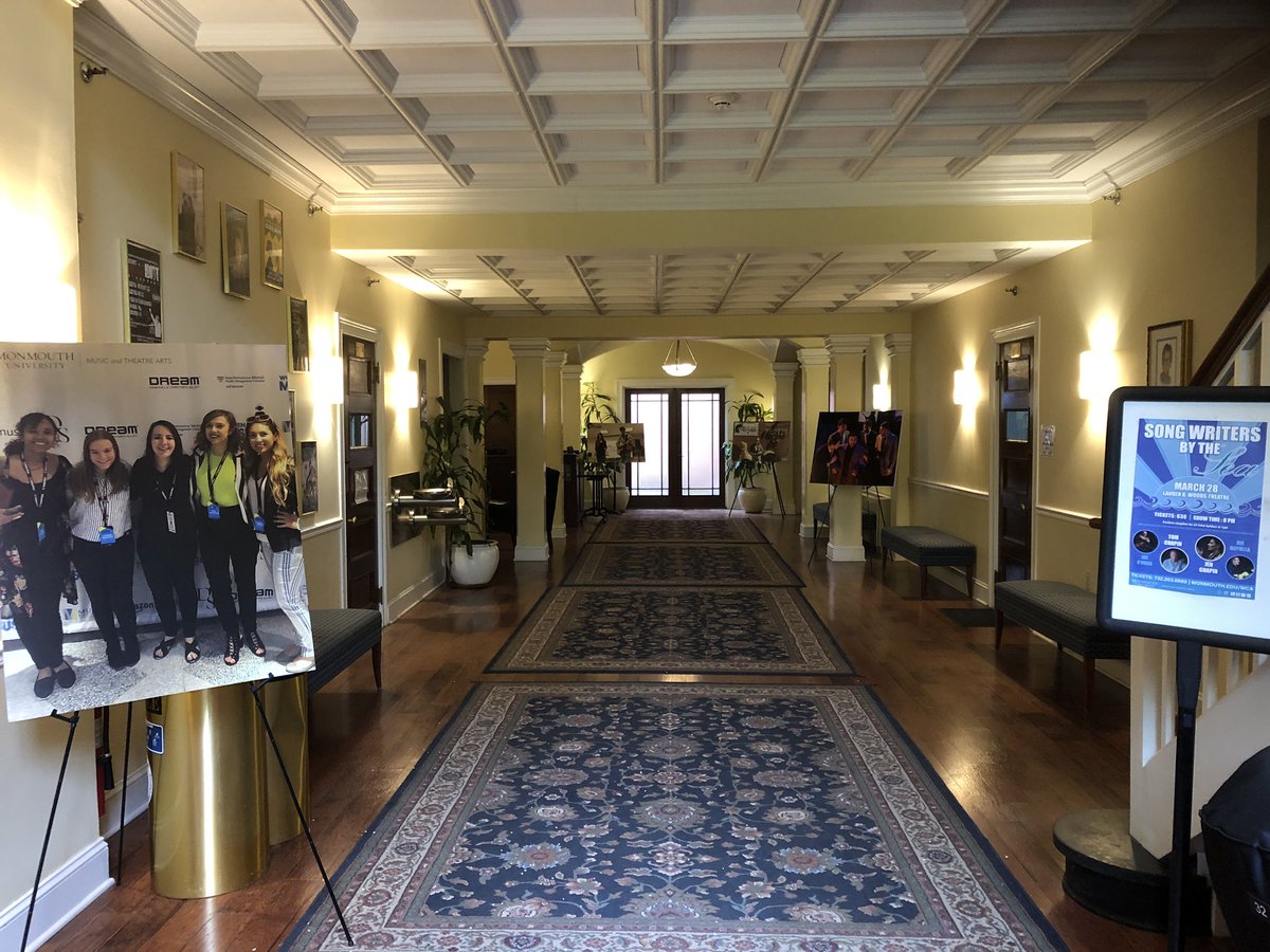 I was in #woodstheatre at <a href="/monmouthu/">Monmouth University</a> today. Looking forward to getting back soon 😌. <a href="/MonmouthUMusic/">MU Music & Theater</a> <a href="/BlueHawkRecords/">Blue Hawk Records</a> <a href="/MU__Players/">MU Players</a> <a href="/MonmouthAlumni/">Monmouth Alumni</a>