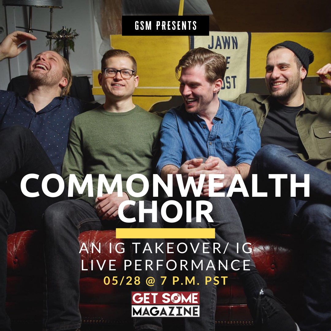 JoinTheChoir's tweet image. Livestreaming on IG tonight via @getsomemag! We hit at 10pm EST / 7pm PST