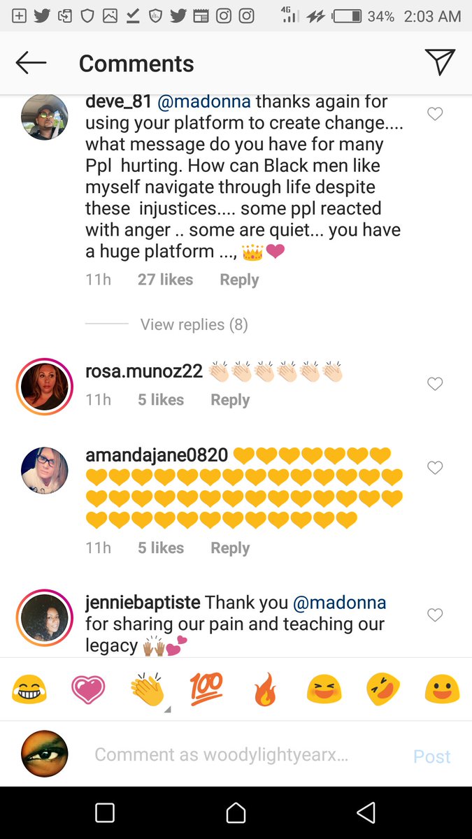 Or is it just on twitter that people are toxic? Go on the same post on her Instagram page, and you'd loads of positivity in the comments. Seems like IG people are more intelligent? You all need to wake up. Madonna is not "out of touch", she's ahead of time, and you are behind.