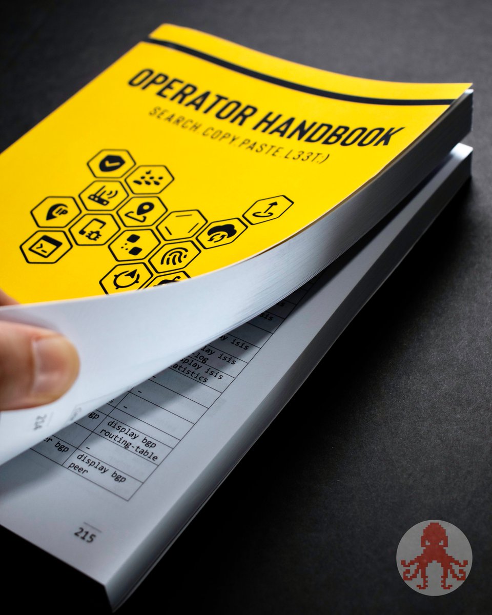 First Operator Handbook launch proceeds are going out this week to charity :) Thanks to everyone for sharing and posting. 
amazon.com/dp/B085RR67H5
leanpub.com/operator-handb…
#operatorhandbook
@datawithlogic  <---first pic post credit
<a href="/4ensic8/">4ensic8</a>
@5kiDM4RkSdotEXE
@74rku5
<a href="/ARosenmund/">Aaron Rosenmund</a>